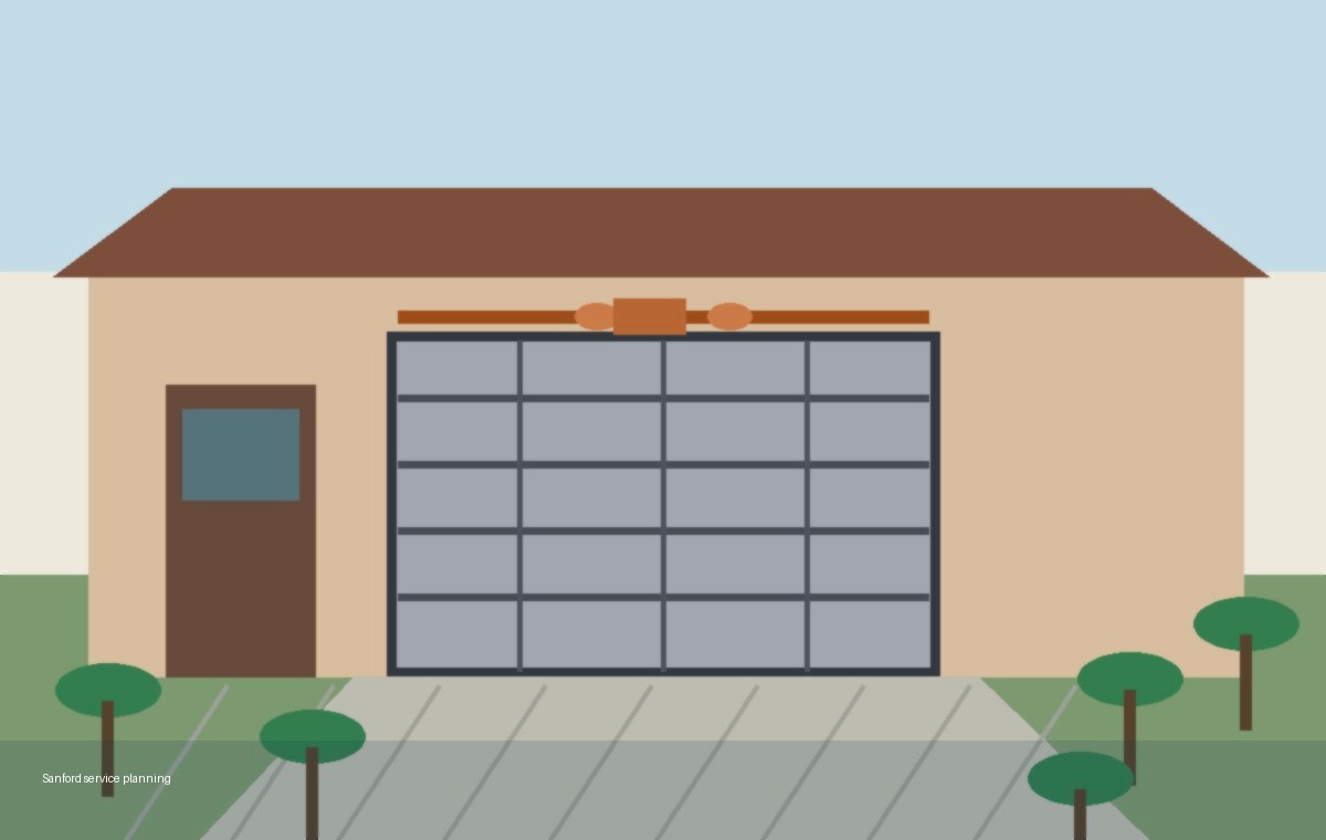 Garage door torsion spring gap check at a Conroe home